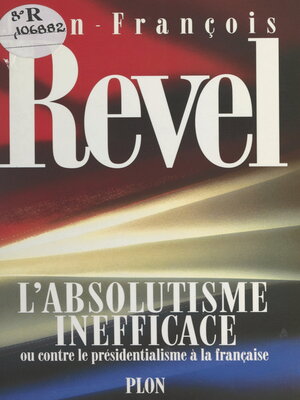 cover image of L'absolutisme inefficace